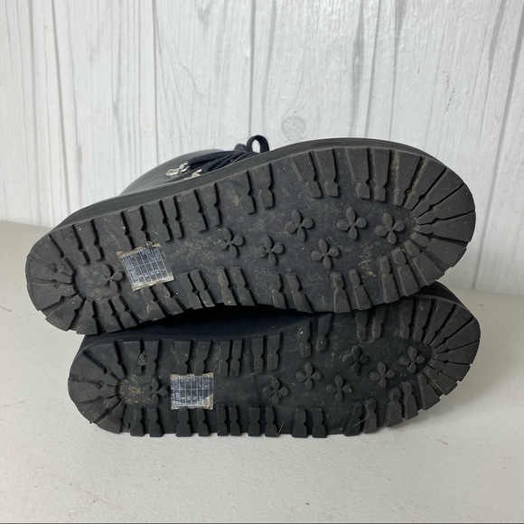 FOREVER 21 BLACK PLATFORM LACED BOOTS SIZE 7 - Picture 7 of 8